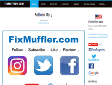Tablet Screenshot of fixmuffler.com